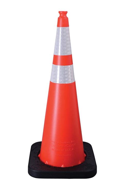 Enviro Cone, 36" w/ Base, (1) Position 1 – 6" 3M Reflective (3310) Collar, 10lbs.