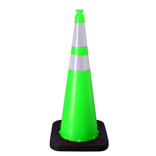 Enviro Cone, 36", Lime (1) Position 1 – 6" 3M Reflective (3310) Collar, No Base