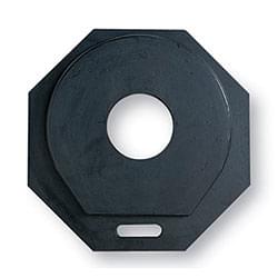 Base, 25 lb Recycled Rubber for Channelizer Drums