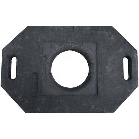 Cone Base Rectangle 30 lb Recycled Rubber