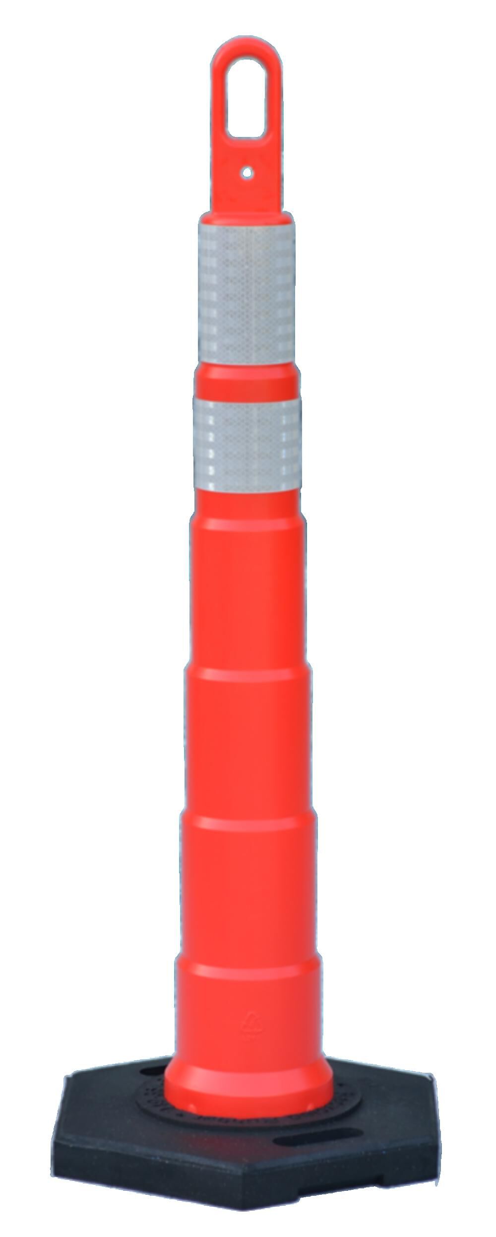 Looper Cone, 42", Lime (4) 4" 3M Flexible Prismatic (3314 & 3310) OWOW, No Base