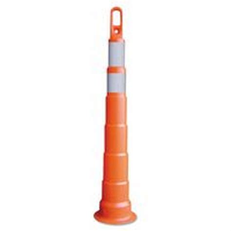 Looper Cone, 42" (1) 6" & (1) 4" 3M Diamond Grade Collars, No Base, W1W2