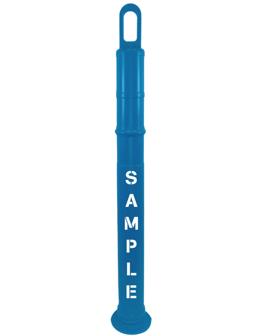 Looper Tube, 42", Blue No Reflective Bands, No Base