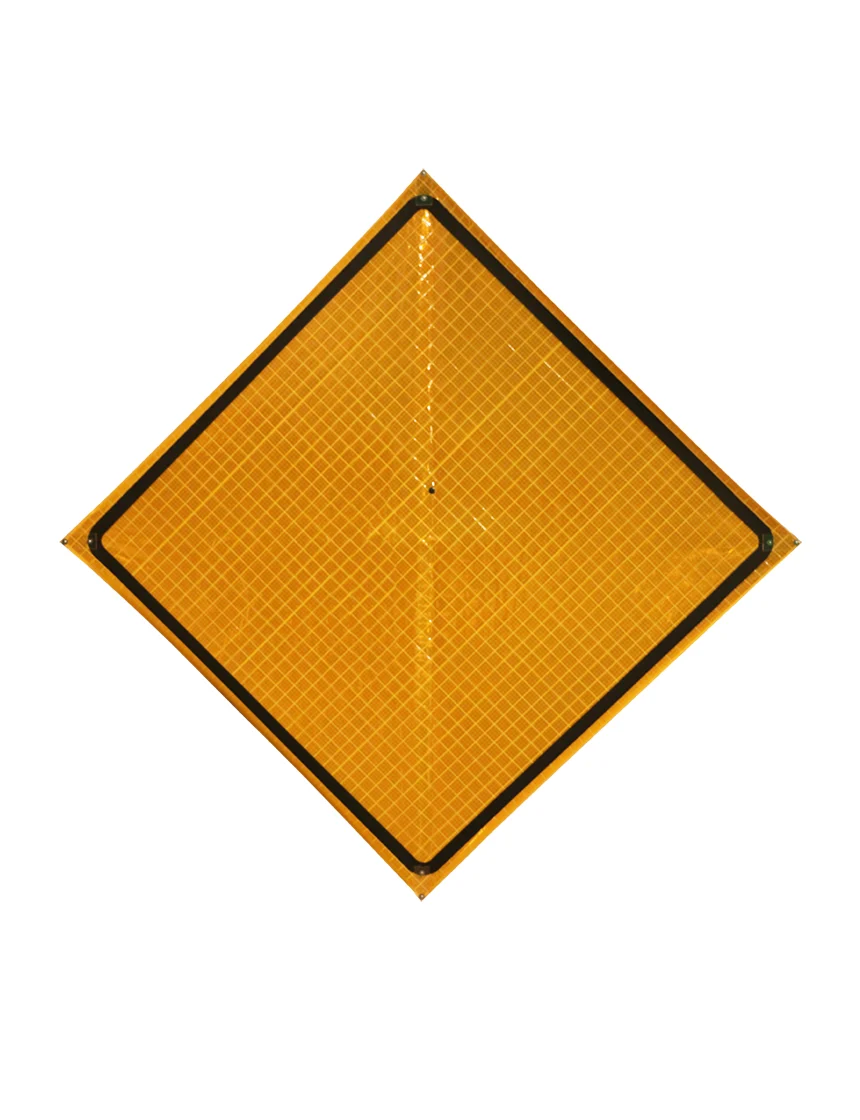 Roll Up Sign, 36x36 Yellow Reflective PP HF Police Taining In Progress