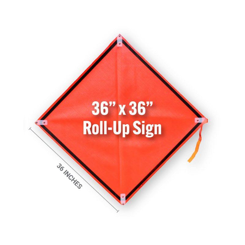 Roll Up Sign 36x36 Avery OmiBrite (WU7014) PP HF Signal Ahead Symbol, 3-Color Traffic Light (W3-3)