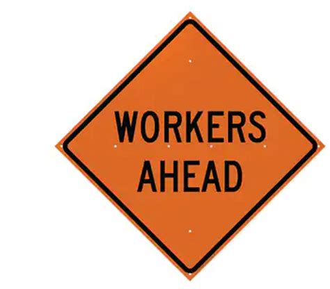 Roll Up Sign, 36x36 Diamond Grade PP HF Crack Seal Work Ahead
