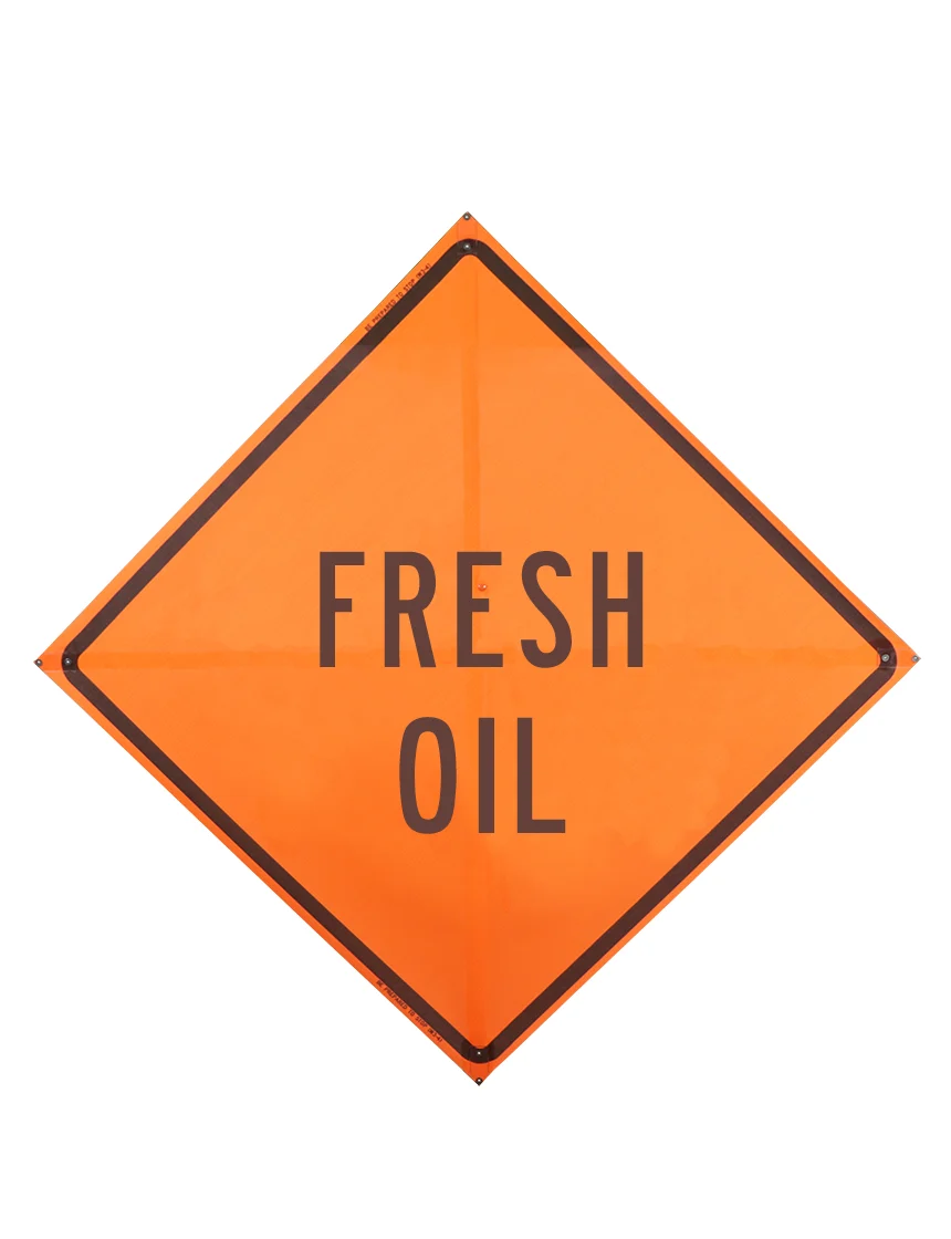 Roll Up Sign, 48x48 Marathon PP HF Fresh Oil (W21-2)