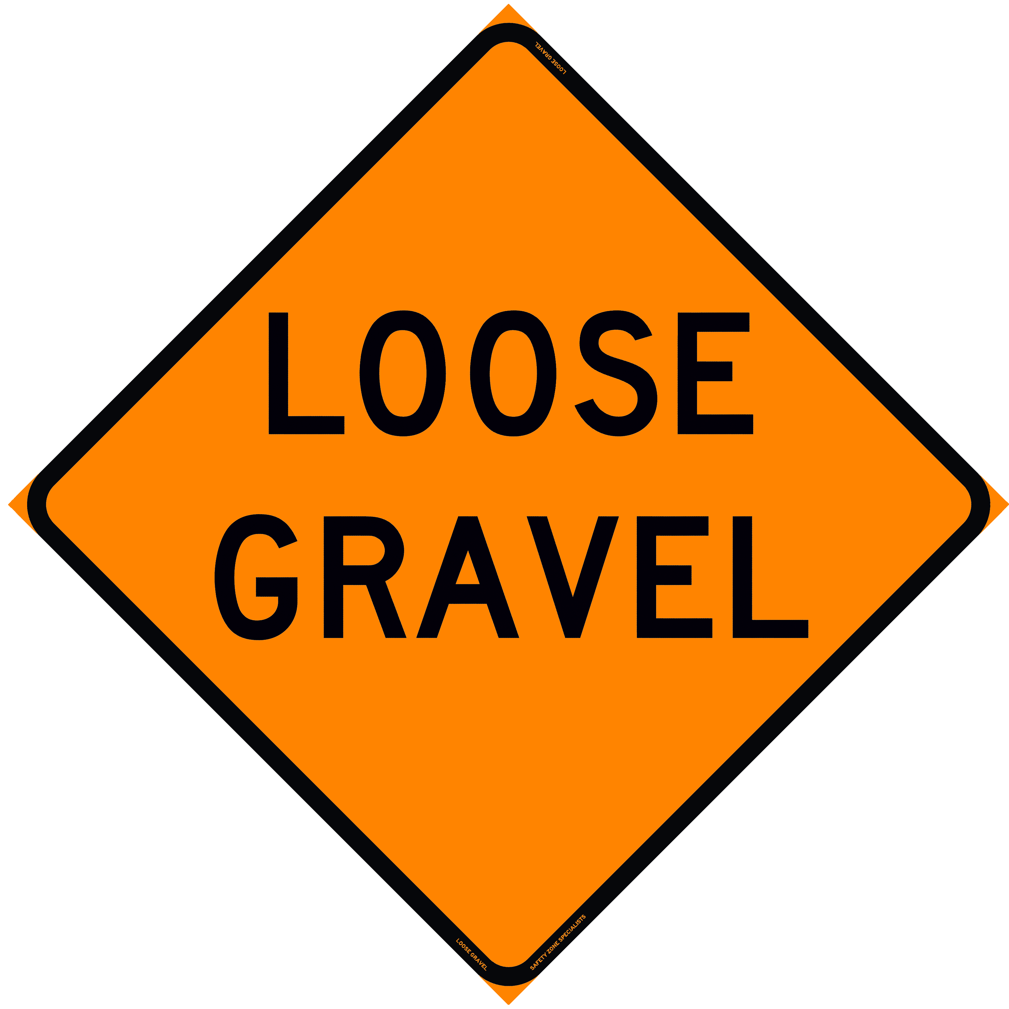 Roll Up Sign, 36x36 Mesh PP HF Loose Gravel (W8-7)