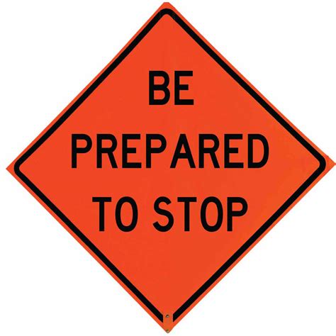 Roll Up Sign, 48x48 Non Reflective Vinyl PP HF Stop, (words)