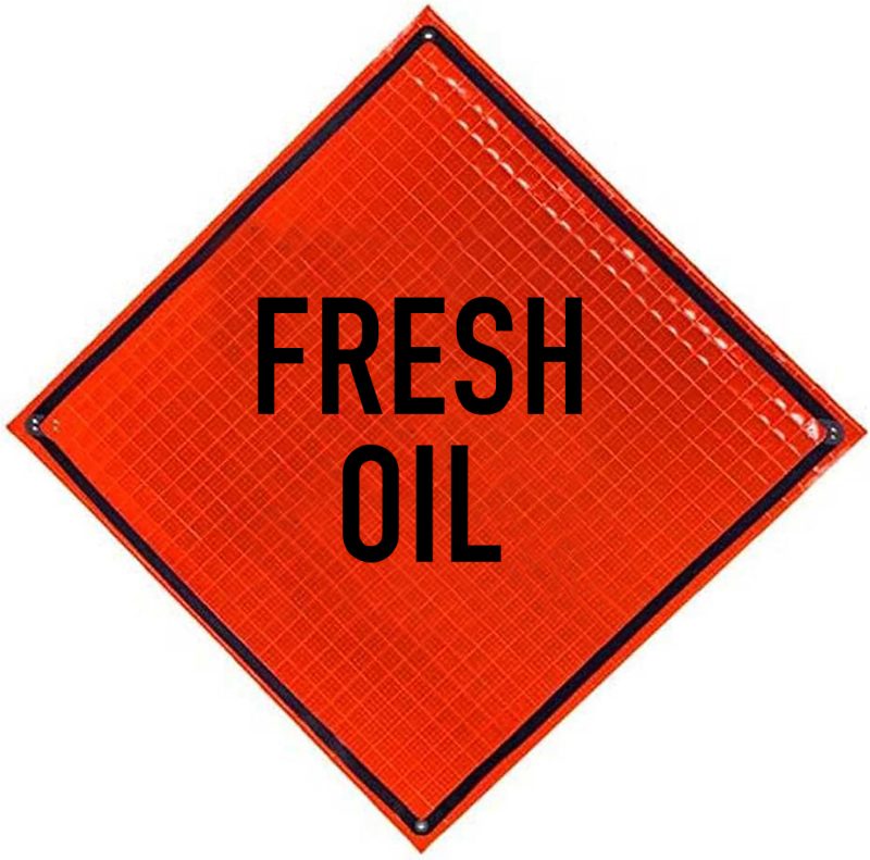 Roll Up Sign 36x36 Avery OmiBrite (WU7014) PP HF Fresh Oil (W21-2)