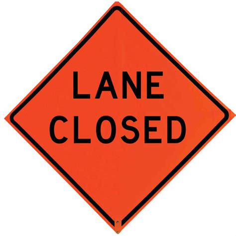 Roll Up Sign 36x36 Avery OmiBrite (WU7014) PP HF Narrow Lane
