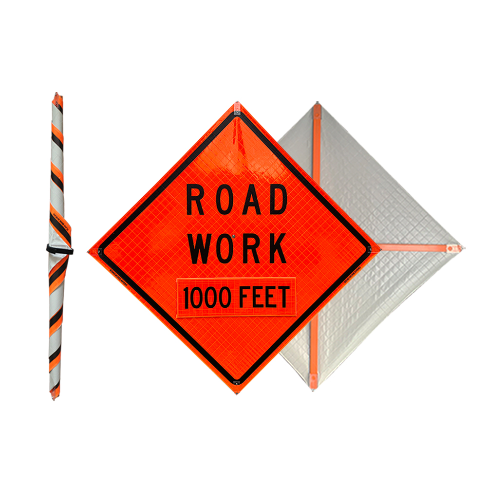 Roll Up Sign, 48x48 Reflective PP HF Share the Road