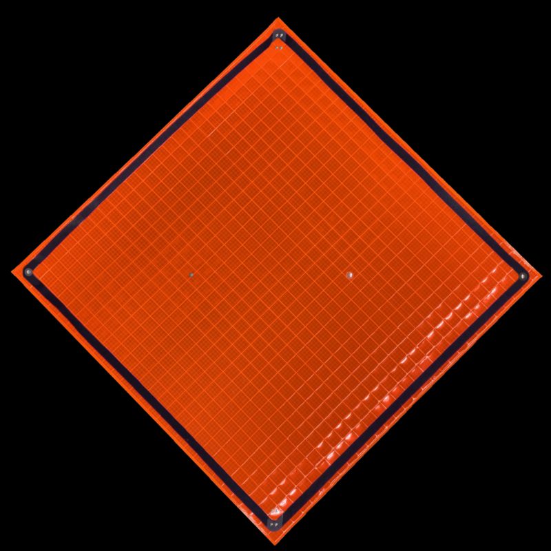 Roll Up Sign, 36x36 Reflective SP NF Blank Border only