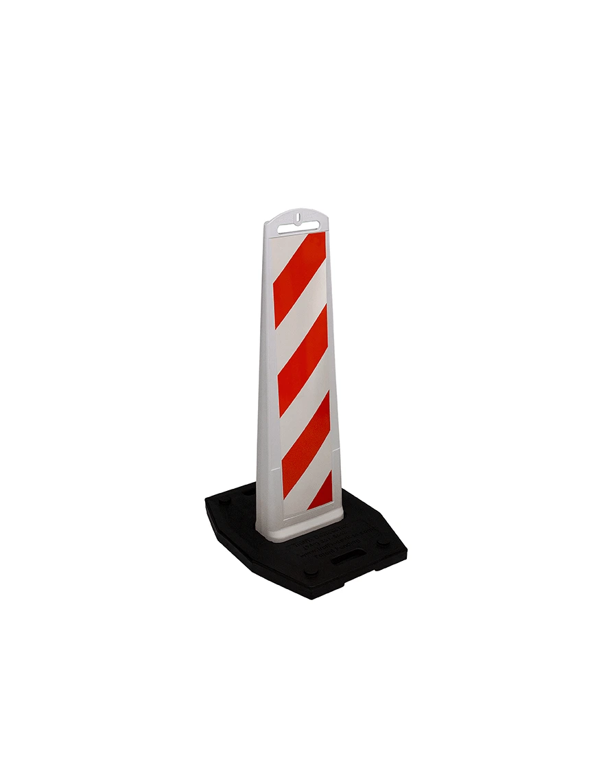 Premier Vertical Panel Barricade, White HD No Sheeting, No Base