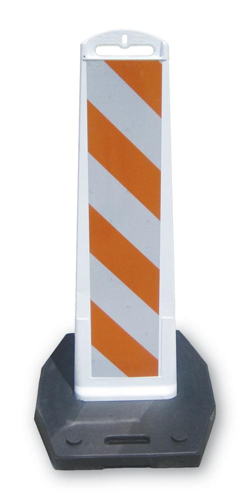 Step-N-Lock, 8" x 36" White Vertical Panel 3M Diamond Grade (444) 2-Sides, Top Only