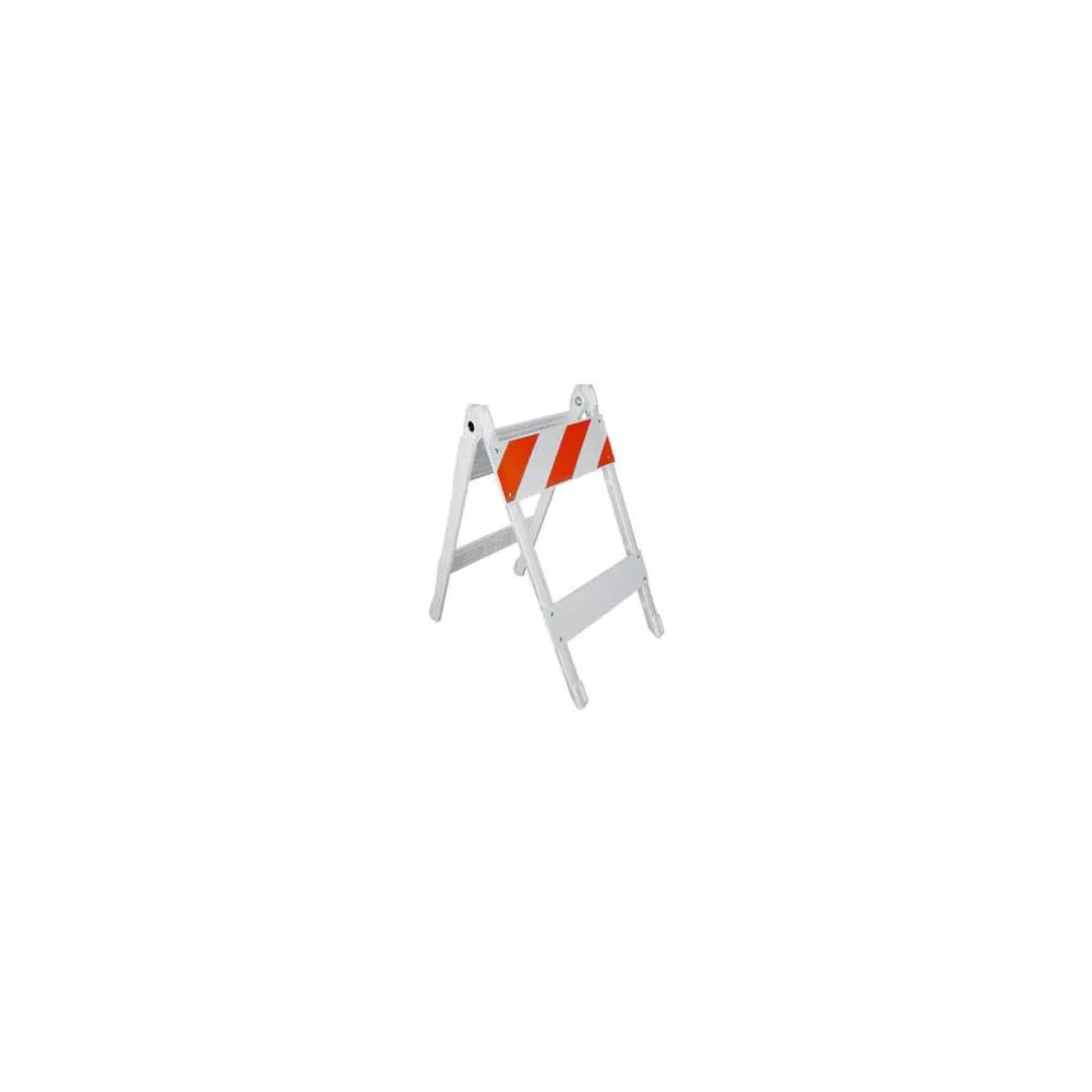 Type I High Impact Folding Barricade Blow Molded Legs & Panels w/ (2) 12" x 24" Top Panels EG, (2) 6" x 24" Bottom Panels NS