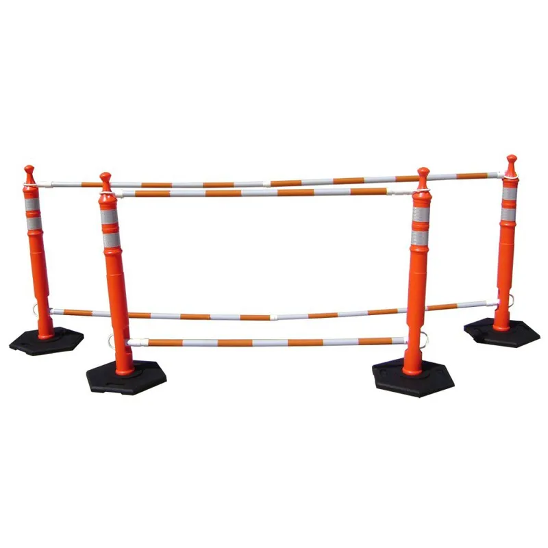 Type II High Impact Folding Barricade Blow Molded Legs & Panels w/ (2) 8" x 24" Top Panels FHIP (2) 8" x 24" Bottom Panels FHIP
