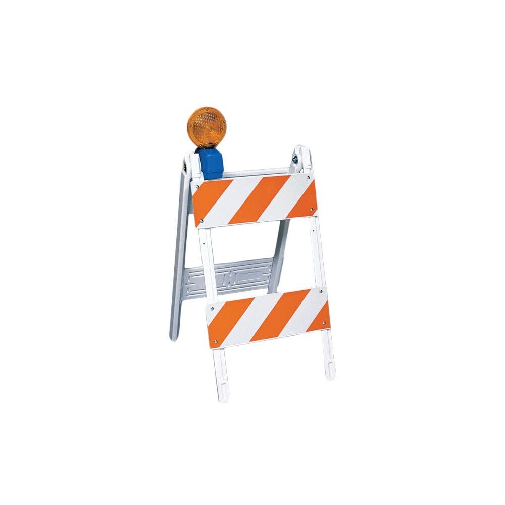Type II High Impact Folding Barricade Blow Molded Legs & Panels w/ (2) 12" x 24" Top Panels NS (2) 8"x 24" Bottom Panel NS