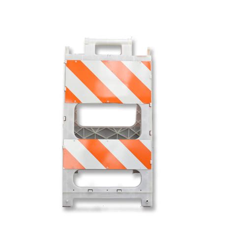 Panel Assembly, 8" x 24" Blow Molded Type I & II Barricade, w/ Avery EG Sheeting (W1142L), LH