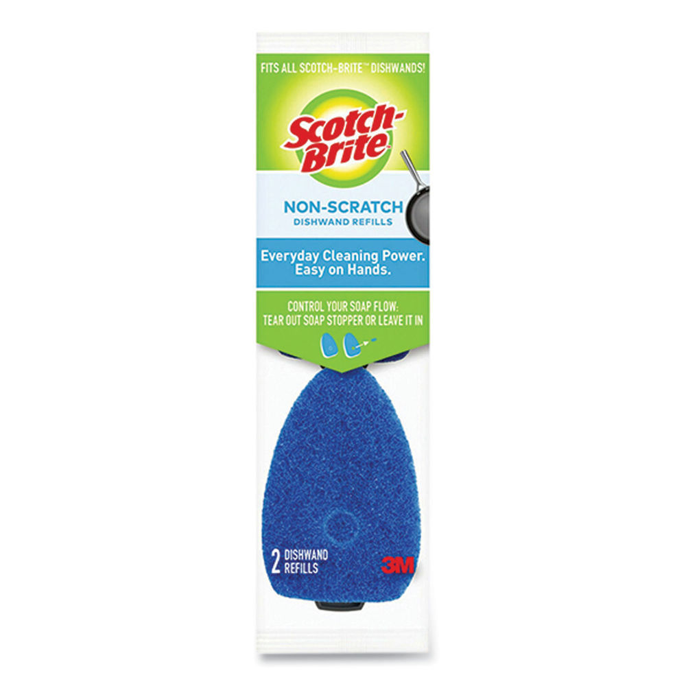 Scotch-Brite™ Non-Scratch Dishwand Refills 483-12-RSC-RRP, 2/Pack