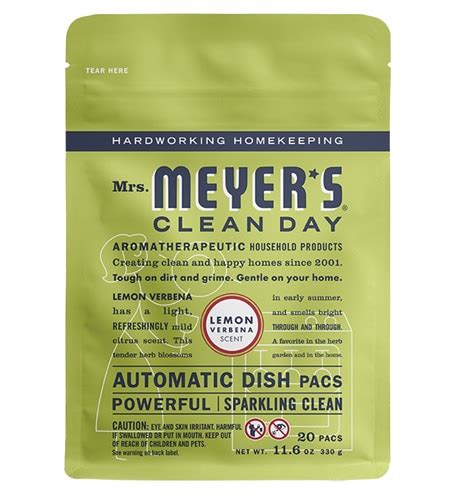 Mrs. Meyer's® Clean Day Auto Dish Packs – Lemon Verbena