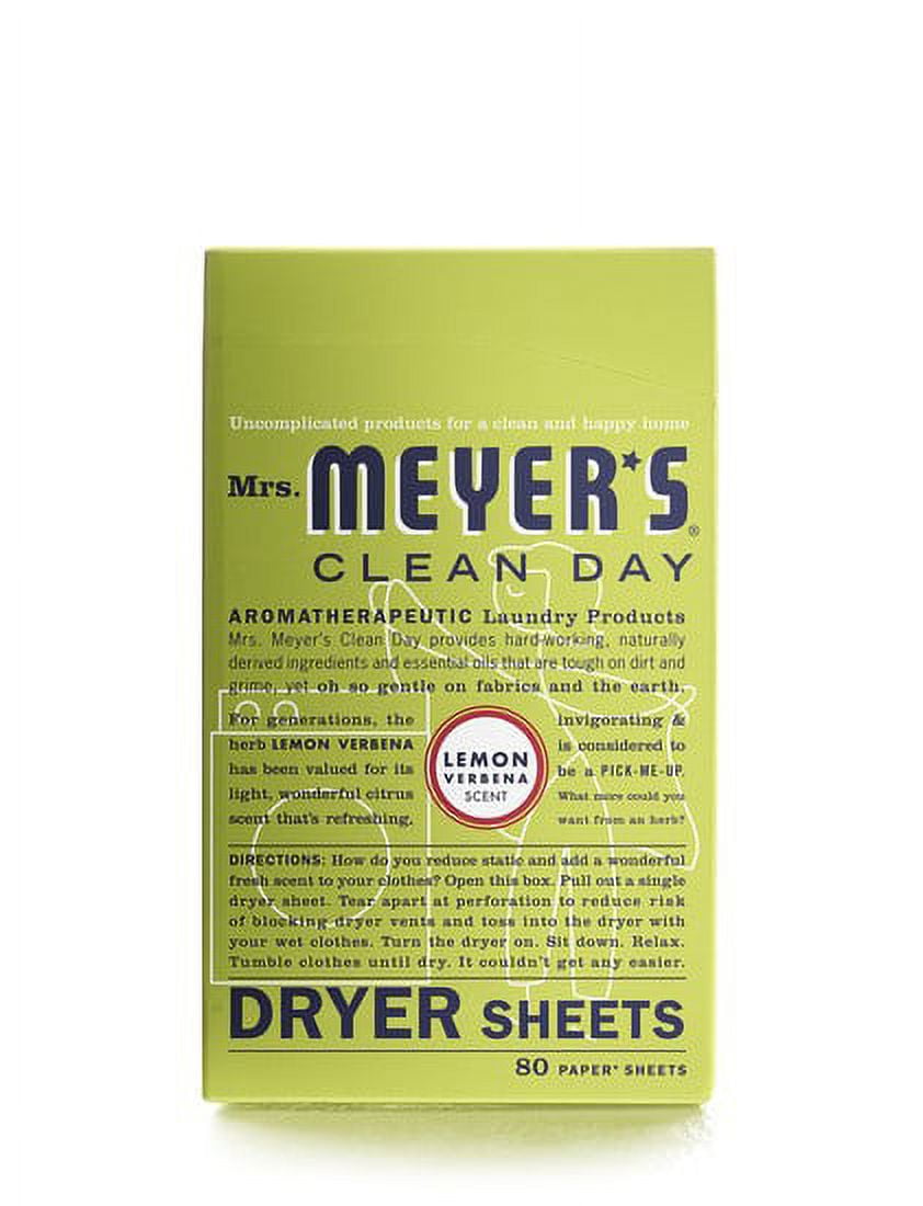 Mrs. Meyer's® Clean Day Dryer Sheets – Lemon Verbena