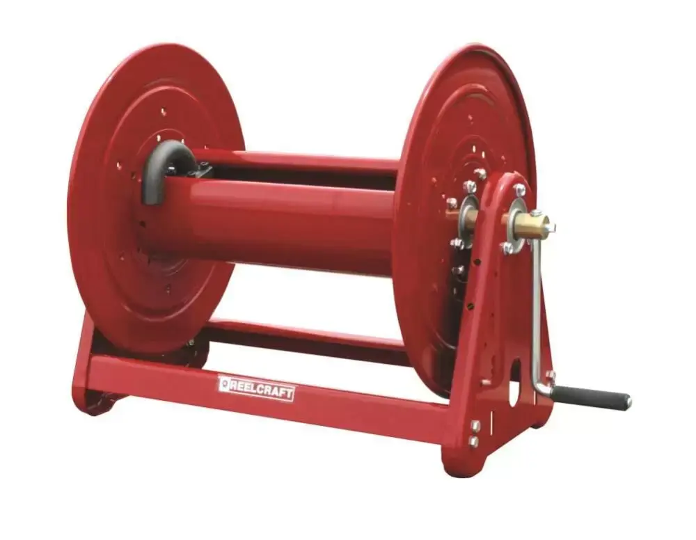 Hand Crank Reel 12" – Powder Coated, 3000 psi, SS Swivel