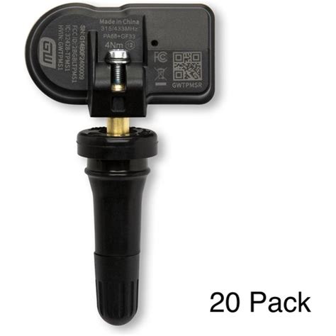 20 PACK RUBBER VALVE TPMS SENSOR