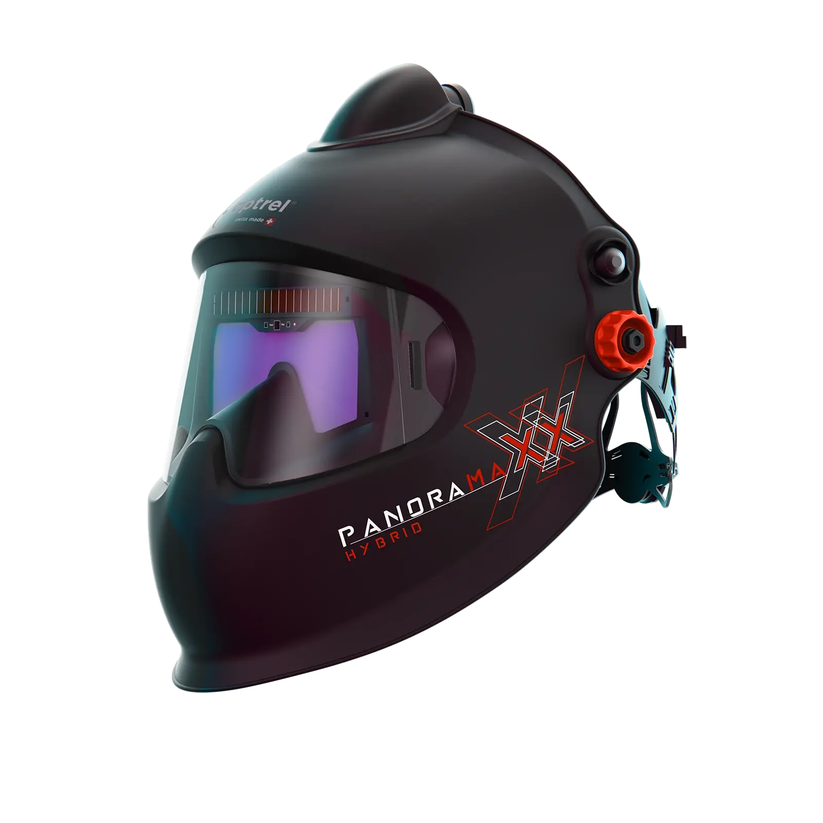 panoramaxx pure air hybrid - black: Fresh air Laser- / welding helmet