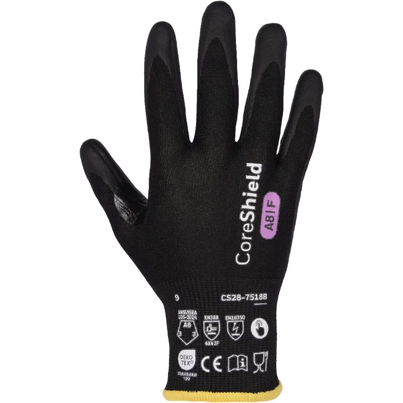 CORESHIELD 18G BLACK NIT A8/F 8M VEND