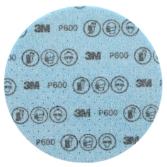 3M™ Hookit™ Flexible Foam Abrasive Disc 33539, P600, 6 in (150 mm), 20 Discs/Carton, 4 Cartons/Case