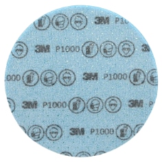 3M™ Hookit™ Flexible Foam Abrasive Disc 33541, P1000, 6 in (150 mm), 20 Discs/Carton, 4 Cartons/Case