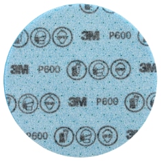 3M™ Hookit™ Flexible Foam Abrasive Disc 33556, P600, 5 in (125 mm), 20 Discs/Carton, 4 Cartons/Case