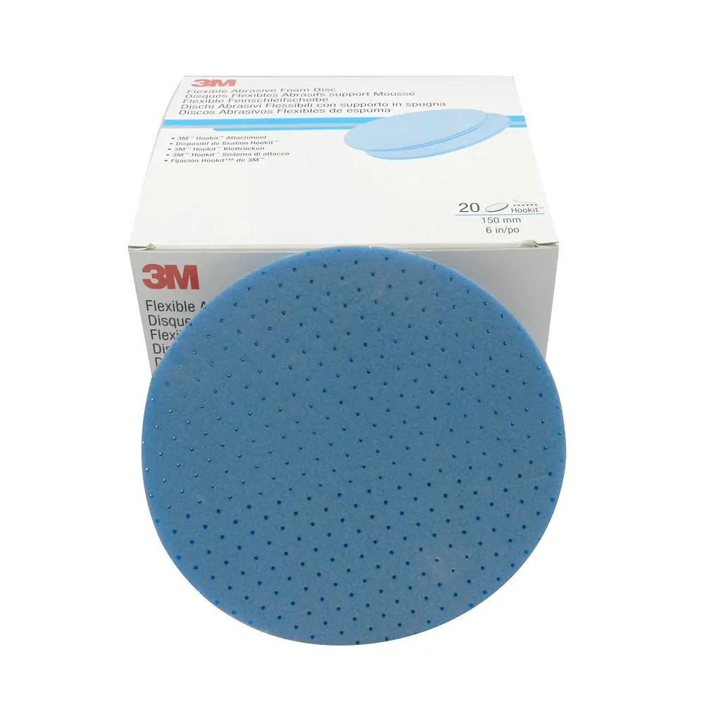3M™ Hookit™ Flexible Foam Abrasive Disc 33540, P800, 6 in (150 mm), 20 Discs/Carton, 4 Cartons/Case