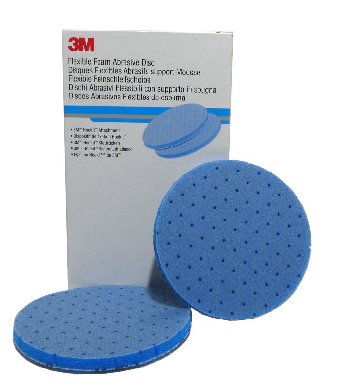 3M™ Hookit™ Flexible Foam Abrasive Disc 33554, P2000, 3 in (75 mm), 20 Discs/Carton, 4 Cartons/Case