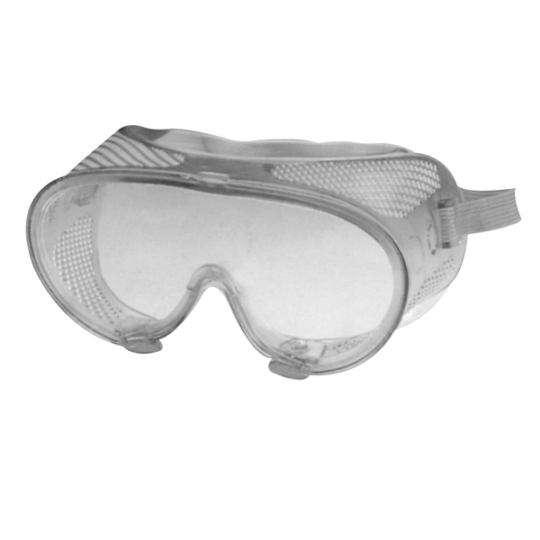 Safety Goggles, Soft Frame, Clear Lens, Perforated Vents