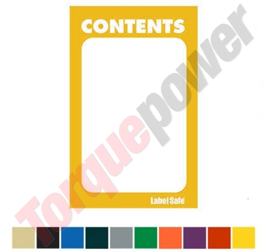 Contents Label – 2" x 3.5"– Dk GREEN – Adhesive ,