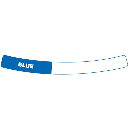 Contents Drum Ring Label – 0.5" x 5.5" – BLUE – Adhesive ,