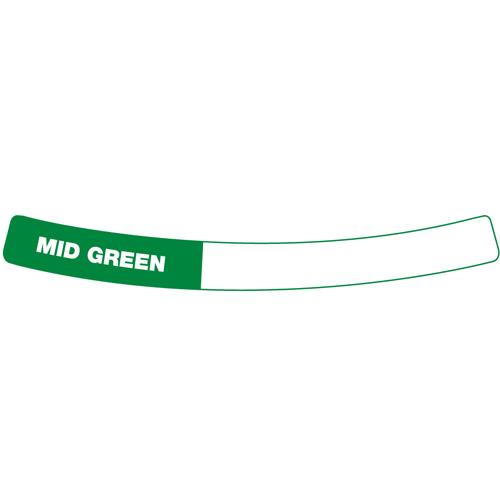 Contents Drum Ring Label – 0.5" x 5.5" – MidGREEN – Adhesive ,