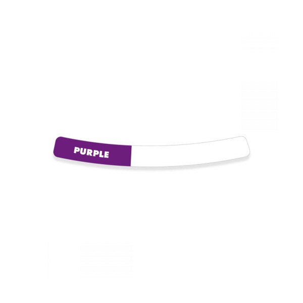 Contents Drum Ring Label – 0.5" x 5.5" – PURPLE – Adhesive ,