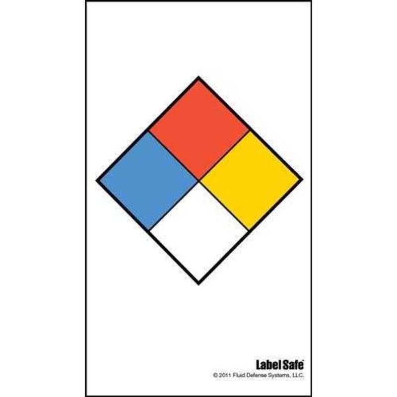 NFPA Label – Adhesive – 2" x 3.5" ,