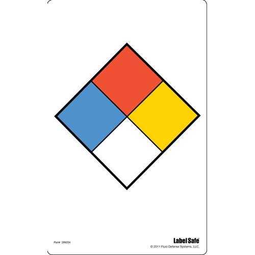 NFPA Label – Adhesive – 8.5" x 11" ,