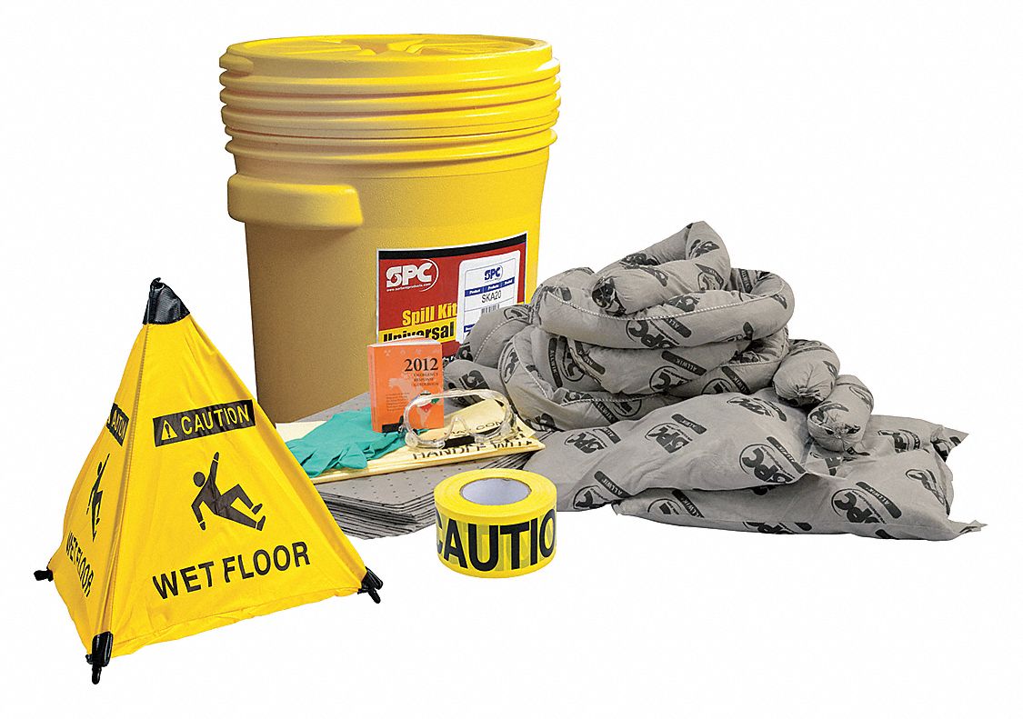 Universal Absorbent Spill Kit — 20 Gal Wheeled Drum