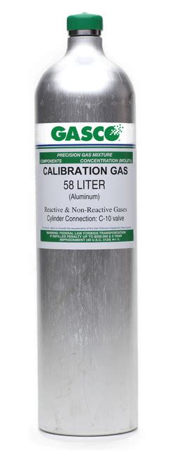Gasco 58L 4-Gas Calibration Cylinder