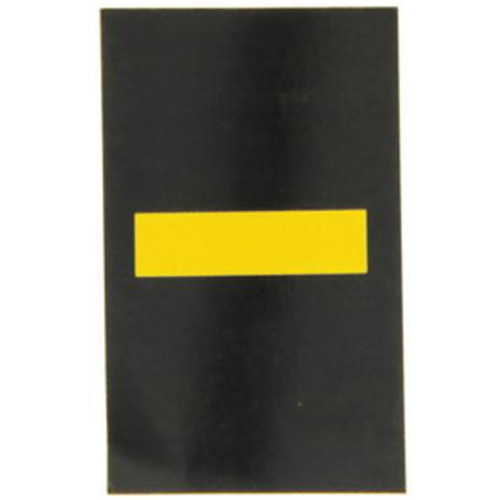 Reflective Individual Number & Letter Labels, Dash (-), 2-1/2" H, Yellow on Black