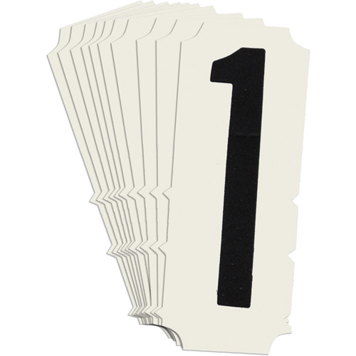 Quick-Align® Individual Gothic Number and Letter Labels, 1, 2" H, Black