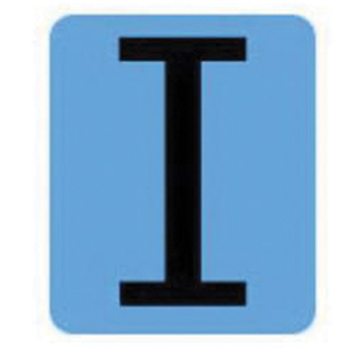 Condensed Quick-Align®Individual Gothic Number and Letter Labels, I, 2" H, Black