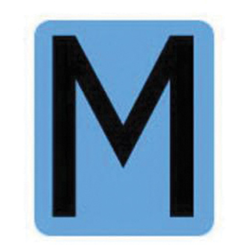 Condensed Quick-Align® Individual Gothic Number & Letter Labels, M, 2" H, Black