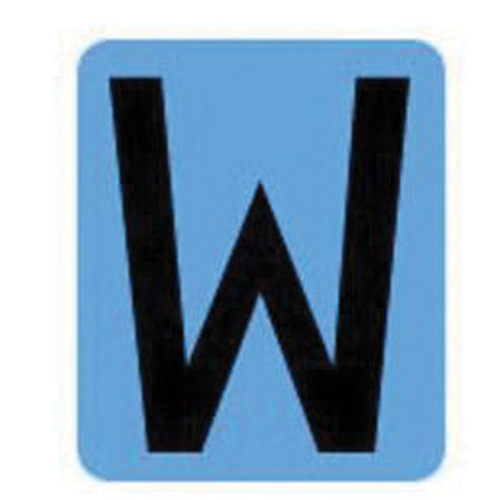 Quick-Align® Individual Gothic Number & Letter Labels, W, 2" H, Black