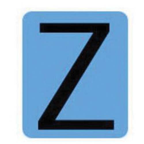 Condensed Quick-Align® Individual Gothic Number & Letter Labels, Z, 2" H, Black